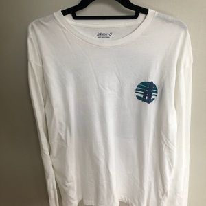 Men’s Johnnie-O white long sleeve shirt
